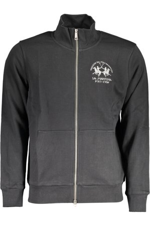 La Martina Felpa Con Zip Uomo Nero