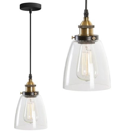 GLAS PENDEL LOFTSLAMPE VERTO D