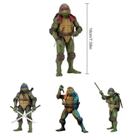 7.08 tum/18 cm Teenage Mutant Ninja Turtles Neca Tmnt Actionfigur Film Edition Rörlig Modellleksak [DB]
