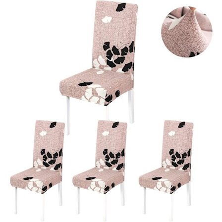 4 Moderne Spisestol Betræk Elastisk Holdbar Stolebetræk Stræk Stoleovertræk til Hotel Restaurant Bryllupsdekoration