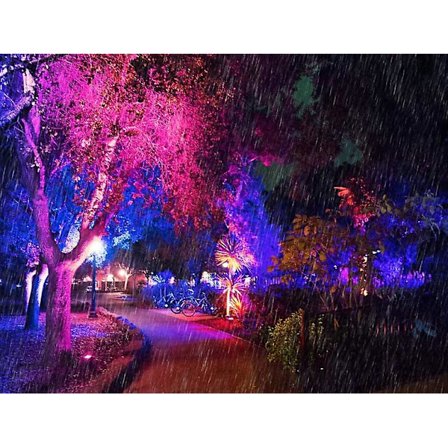 20w RGB LED Flomlys, Dimbar Fargeflomlys Med Fjernkontroll, IP66 Vanntett RGB Flomlys, 7 Farger Og 6 Moduser, Flerfarget Utendørs Flomlys