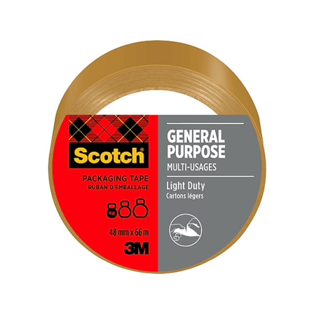 3M pakketape Brun 66M 48Mm