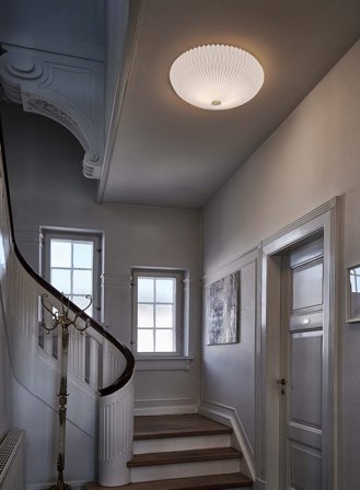 Model 23 taklampe Ø50 - hvit