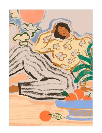 Poster & Frame Arty Guava - Lazy Days - Multi/patterned - 30X40CM