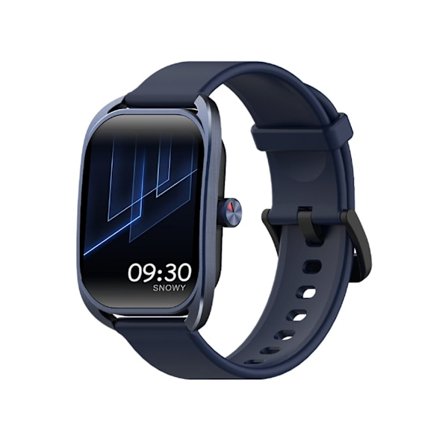 Smartwatch med böjd skärm, Bluetooth-samtal, sportspårning, pulsmätning, blodtrycksmätning och notifikationer