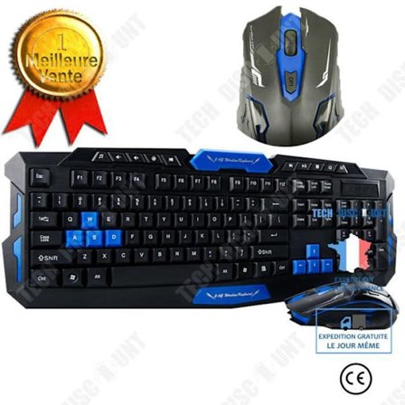 Tangentbord och mus - INN - QWERT - LED-baksummer - 1600 dpi - Trådad