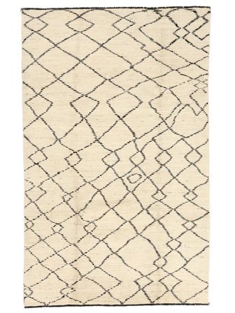 194X308 Tapis Berbère Style Moderne Orange/Beige (Laine, Afghanistan) Carpetvista