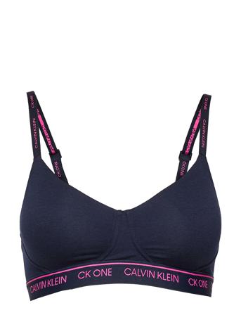 Lght Lined Bralette Lingerie Bras & Tops Soft Bras Tank Top Bras Blå Calvin Klein