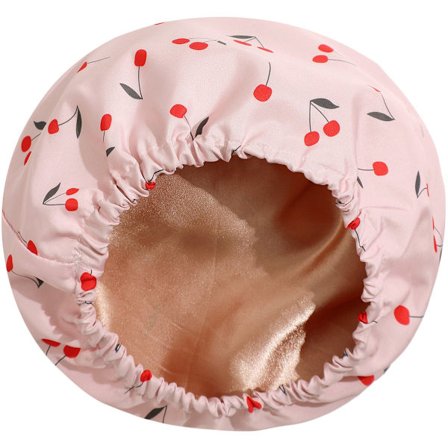 Brusehætte, brusehætte til kvinder, luksus brusehætte til kvinder, genanvendelig og vandtæt, elastisk satinforing, stor brusehætte til kvinder, 