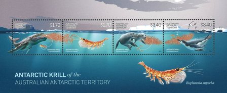 Australsk Antarktis - Lyskrebs - Postfrisk miniark