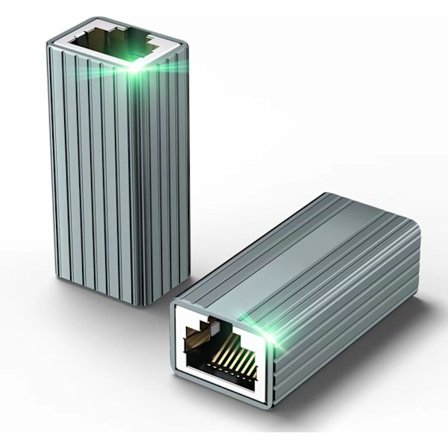 [NT] RJ45-koppling, Ethernet-kontakt LAN-adapter RJ45 hona nätverksförlängare för LAN-kabel, nätverkskabel, 2 st