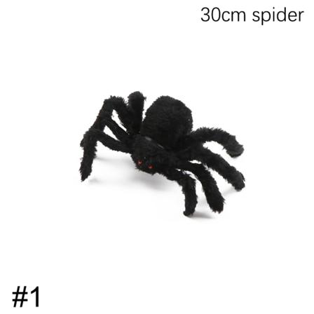 30/60/75/90/125 Cm Black Spider Spider Web För Halloween Haunted