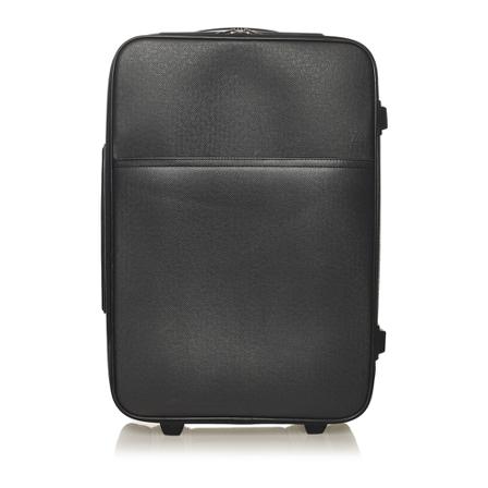 Louis Vuitton Vintage Pre-owned Taiga Pegase 55 Suitcase Sort, Dame Vintage Tasker, Størrelse: ONE Size