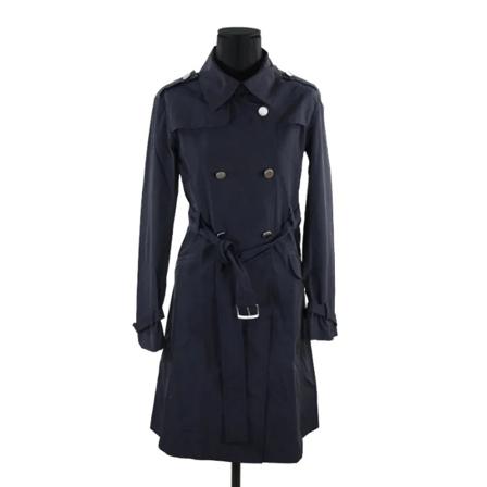 Celine Vintage Pre-owned Bomuld overtj Blå, Dame Vintage Frakker, Størrelse: S
