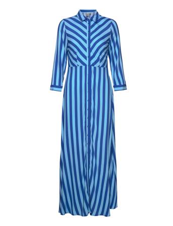 Yassavanna Long Shirt Dress S. Dresses Shirt Dresses Blå YAS*Betinget Tilbud
