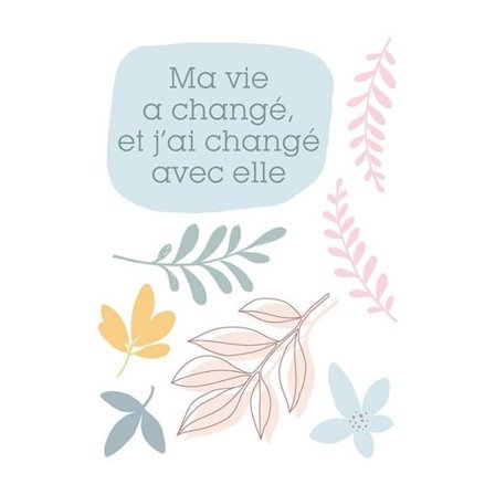 Iron-on textile transfer A5 Slow Life - My life