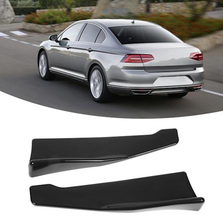 2 stk. 35 cm Bagagerums Spoiler Lip Splitter Venstre Højre Nedre Splitter Spoiler Karosseri Sæt Udskiftning til Seat Leon A3 A4 A6 Glans Sort