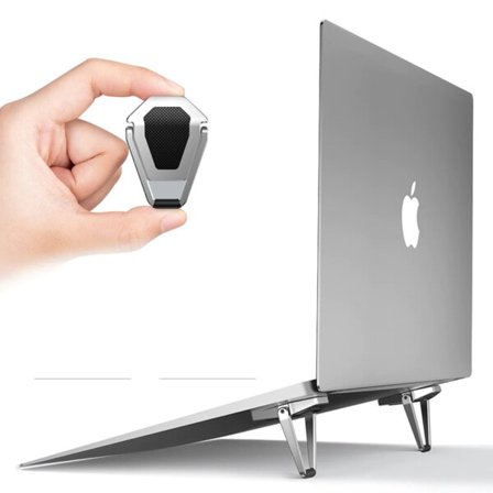 Metall hopfällbar laptop stativ bas halkfri fäste för macbook pro air