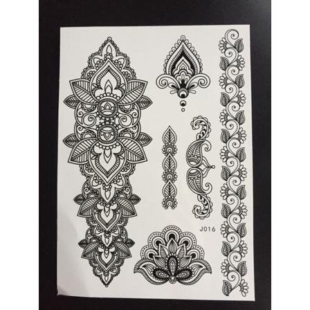 Tillfällig Tatuering 21 X 15cm - Armband Mönster