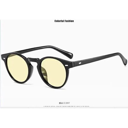 2021 Runda Solglasögon Herr Märke Vintage Små Solglasögon Dam Glasögon Kvinnor Lyx Designer Glasögon UV400