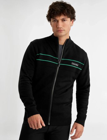 Calvin Klein Golf Baxter Lined Sweater - Black - XL