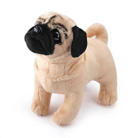 32 cm Brun Mops Gosedjur, Mops Plysch Hund Gosedjur Presenter Till Barn