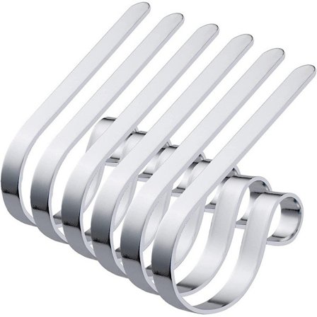 Metall julstrumpor Hoy Öppen spis Krok Multi-Purpose metall krok Flerfärgad prydnad hängande pryl