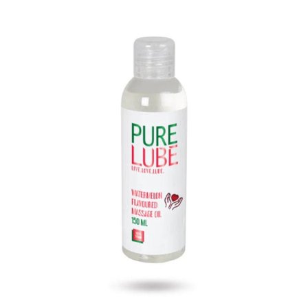 PURE LUBE MASSAGE OIL WATERMELON 150 ml - Erotik Vuxen: Massasjeoljer