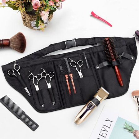 6-lommers Frisør Midjeveske Barber Forkle Frisørsaks Veske Multifunksjonell Kosmetolog Belte Veske