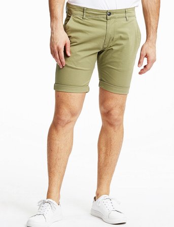 Lindbergh Superflex Chino Shorts - Khaki green - L