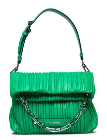 K/Kushion Sm Folded Tote Axelväska Väska Grön Karl Lagerfeld Bags