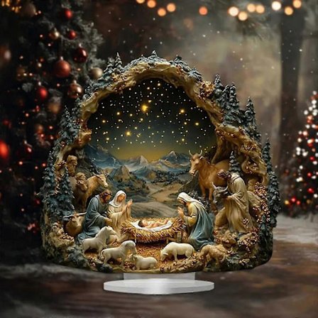 Juldekorationer färger Julkrubba Skrivbord Kontorsdekorationer Juldekorationer