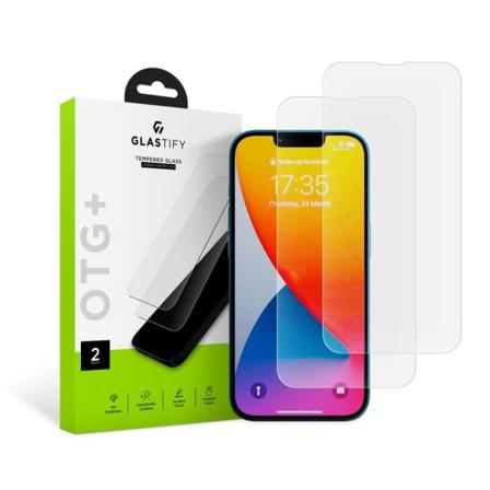 Glastify Iphone 14 / 13 / 13 Pro 2-pack Skärmskydd Härdat Glas