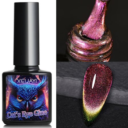 XEIJAYI Rosa Kattöga Gel Nagellack Keramisk Magnetisk Gel UV Semi-permanent Emaljer Lack Nagelmaterial För Professionella Gel