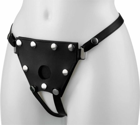 Electra Stim: Black Adjustable Strap-on Harness - Sexleker Vuxen: Bondage & Fetish