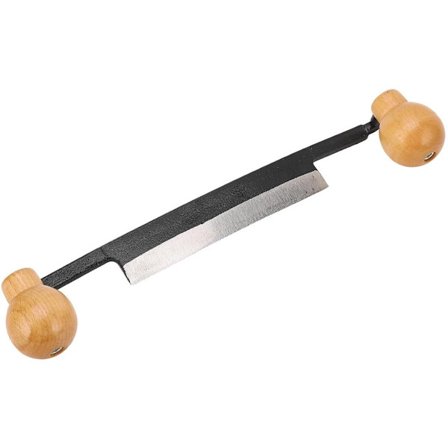 Rett trekkniv med ergonomisk trehåndtak - Håndverktøy for trebearbeiding for fjerning av bark