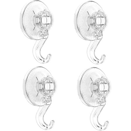 4-pack sugkoppsväggkrokar, sugkoppskrok upp till 5 kg, R