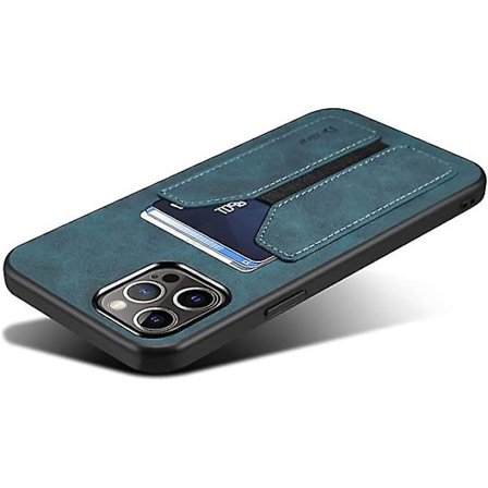 Fodral för iPhone 13 Pro, PU Läder Plånboksfodral med Kreditkortsfack Ultra Slim Skyddsfodral för iPhone 13 Pro 6,1 tum 2021 (Blå)