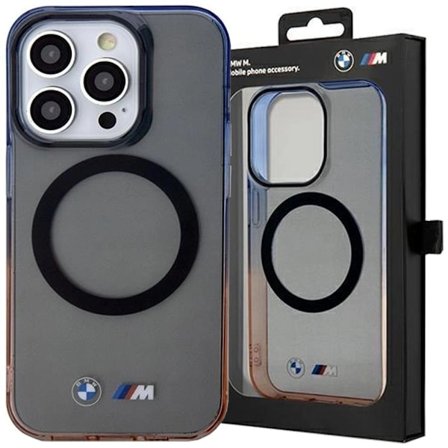 BMW Gradient Bumper MagSafe beskyttelsesdeksel til iPhone 15 Pro Max - grå