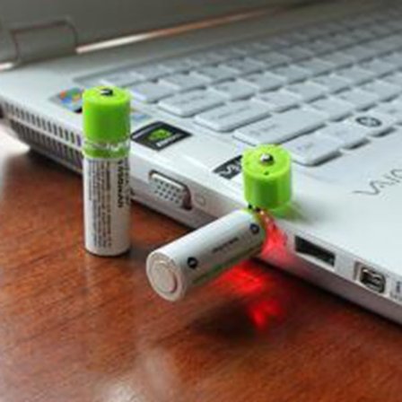 SAYTAY AA-latautuva akku 1450 milli, USB AA-latautuva akkukotelo ST-001