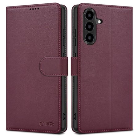 Tech-Protect Wallet Cover for Samsung Galaxy A56 5G - Burgundy