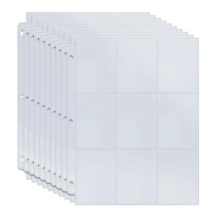 Plastlommer til Samlekort - Card Sleeves 9-rum