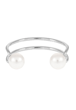 SNÖ of Sweden Icon Oval Brace Armband Dam Silver ONESIZE