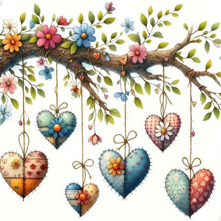 Diamond Painting Kits til Voksne Begyndere, Hjerte Blomst Diamond Art Kits, Fuld Drill Runde Gem Art Mal med Diamanter Prikker Håndværk Kits til 