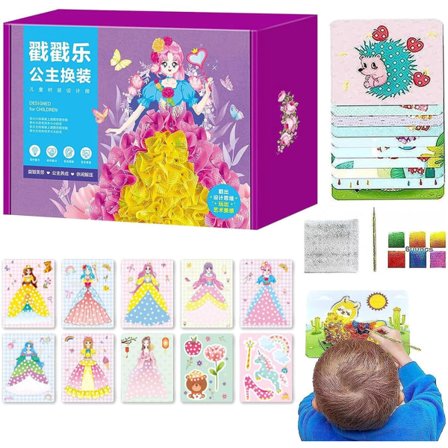 Poke Art Stof Puslespil Punkteringsmaleri - Stofkunst Frenzy - Kreativt Puslespil Punkteringsmaleri - Prikmaleri