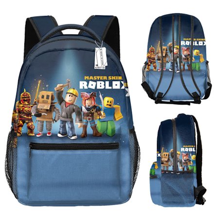 Roblox ryggsäck tryckt ryggsäck My World ryggsäck tecknad anime barnryggsäck-YX030