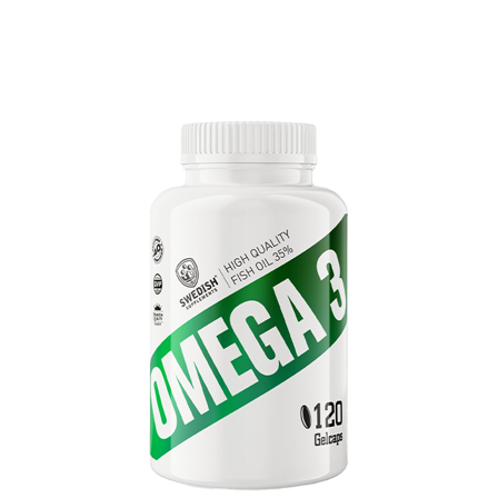 Omega-3 Swedish Supplements Omega 3 120 Gel kapsler - Bodyman.dk