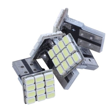 T10 W5W Canbus valkoinen LED-auton lamppu 12-SMD 1206 polttimot 12V 4kpl