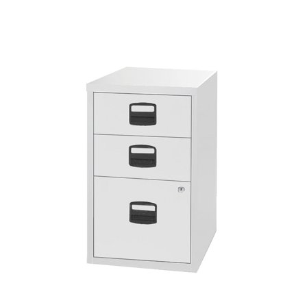 Bisley Soho A4 filing cabinet, 3 drawer, grey