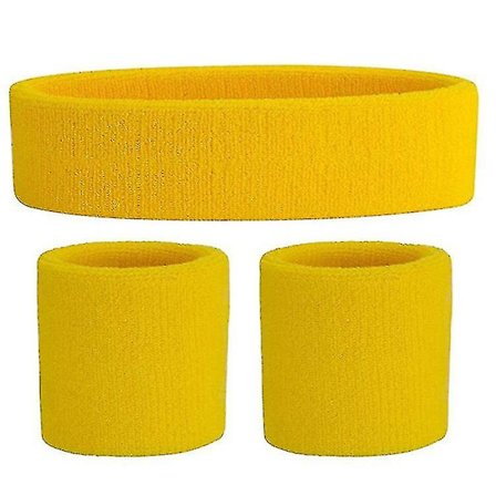 Svedbånd Sæt Hovedbånd Håndledsrem Elastisk Atletisk Svedabsorberende Svedbånd